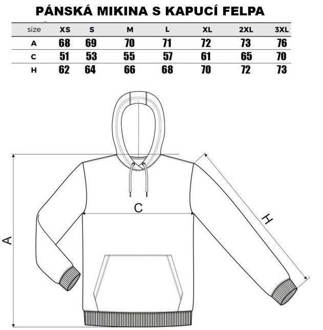PÁNSKÁ MIKINA KAPUCE